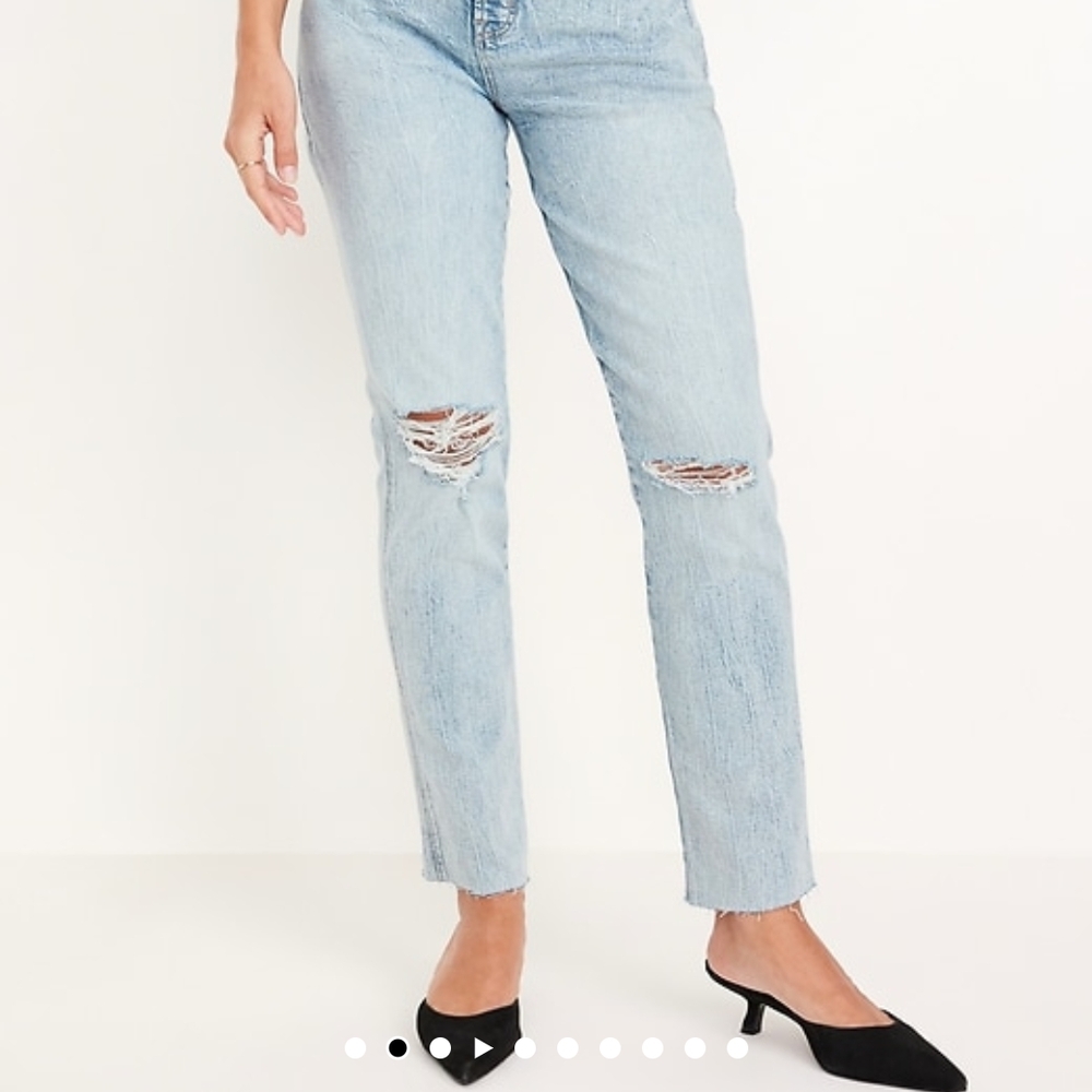 Two Pairs Of Old Navy Vintage Slim High Waisted Jeans